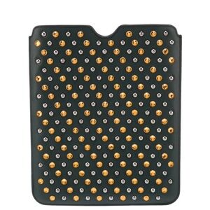 Prada Leather Saffiano Beaded Jeweled Ipad Case